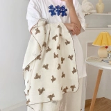 Акриловое марлевое детское одеяло, с медвежатами