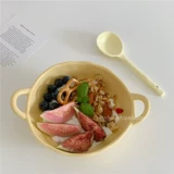 Керамическая милая японская высококачественная ложка для домашнего использования