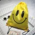Hàn Quốc ulzzang Harajuku mềm em gái màu vàng cười dây rút ba lô nụ cười thể thao ba lô sinh viên