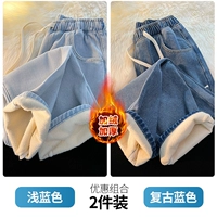 Синий флисовый ретро комплект