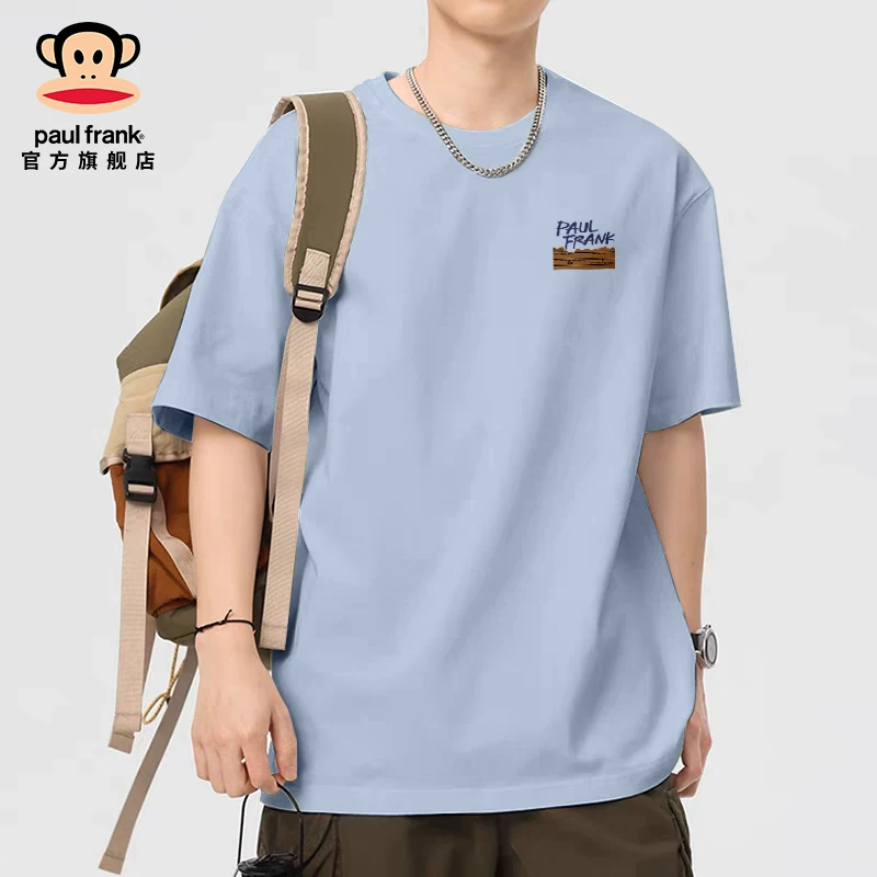 Поль Фрек/ Летняя хлопковая футболка с короткими рукавами, oversize