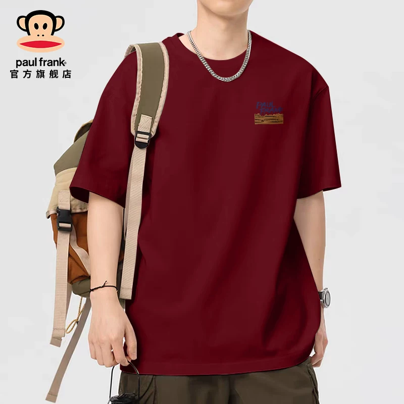 Поль Фрек/ Летняя хлопковая футболка с короткими рукавами, oversize
