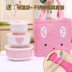 hộp cơm cắm điện unold Hộp bảo quản lò vi sóng đặc biệt bát gốm nhân viên văn phòng nữ sinh viên hộp ăn trưa hộp cơm nóng tròn với nắp - Hộp cơm điện sưởi ấm hộp cơm cắm điện Hộp cơm điện sưởi ấm