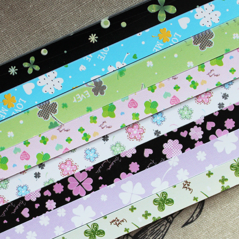 Jiuxi ten Gin 4 Leaf Grass Lucky Stars Paper Xu Willing Stars Glass Bottle Wood Stopper Happiness Eternal Creative Gift DIY-Taobao