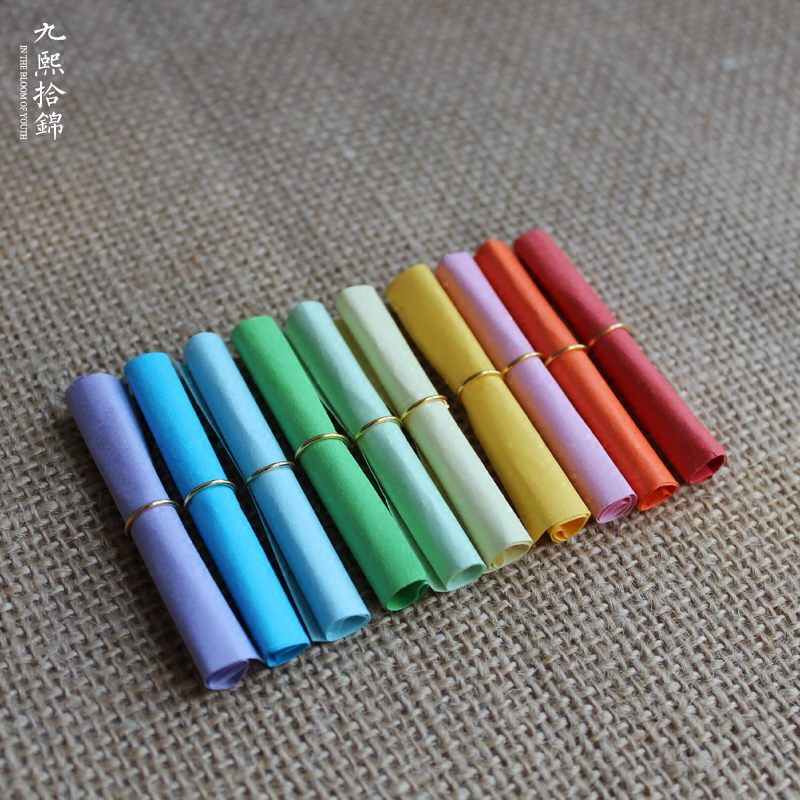 Super cool color wishing paper paper paper roll Korean love pill floating bottle paper roll wishing bottle love letter