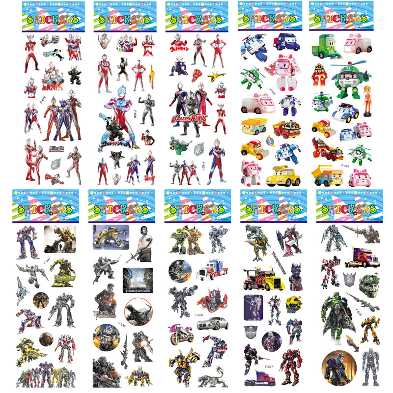 Deformed diamond baud Ottmann cartoon stickers cartoon stickers for children to stick to salty eggs Superman