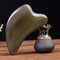 Natural white buffalo horn thickened little dolphin scraping board face body neck lifting skin beauty