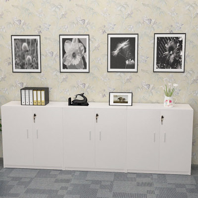 Office furniture plate cabinet with lock short cabinet floor low cabinet home bookcase information cabinet wood