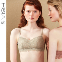 HSIA reverie big chest display small size bra large cup comfortable padded circumference lace no rim summer thin underwear women