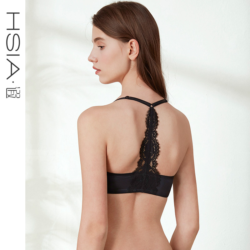 (Break Code Clear Cabin) HSIA None Steel Ring Underwear Women's Slice of Seamless Front Button Coaling to Sexy Beauty Back Bra