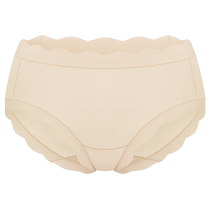 (Air petal pants) cool quick-drying boxer briefs without pinching the hips high elastic mid-waist large size antibacterial underwear for women summer