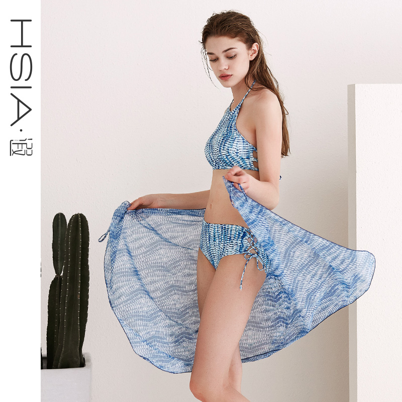 HSIA reverie autumn and winter hot spring dual-use silk scarf Bikini shawl Seaside vacation sunscreen beach towel