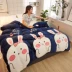 Flannel quilt cover cộng với phương pháp nhung đơn mảnh đến nhung 1,5x2x2,3 m chăn đơn san hô 1,8x2,2x2,4m giường