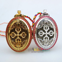 The Knot Diamond pestle Gabu pendant lotus cross Vajra Amulet pendant gold and silver tantric accessories