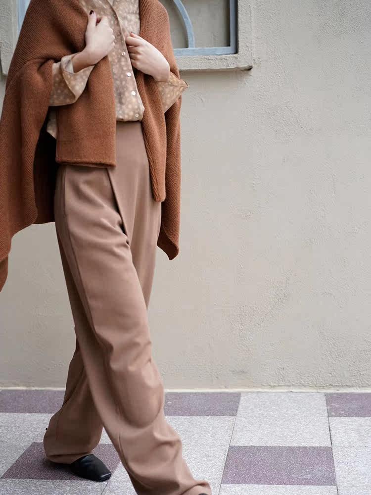 Cha Official) Cortana avo Dark Brown Pants