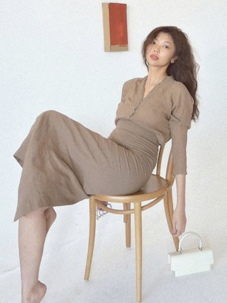 Cha Official ) Cortana Claudio lumeng silk shirt (three colors)