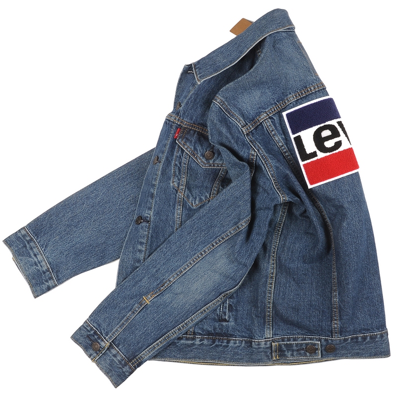 Levis Men's Denim Jacket with Logo, Model 72334-0385/0395, Casual and Stylish