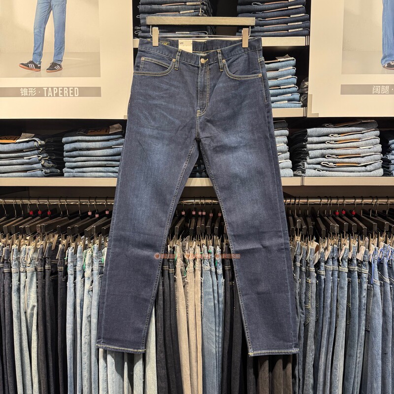Lee Domestic Store Men's Casual Tapered Washed Jeans Lmb100731100333-A08270