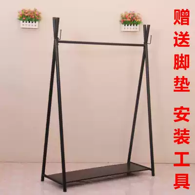 High-end clothing rack clothes display rack display rack floor-standing women's clothing store rack side rack