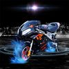 2025 New Model Thick-Body Light-Style Small Motorcycle for Children, 49Cc Mini Motorcycle, Small Sports Car, Gasoline