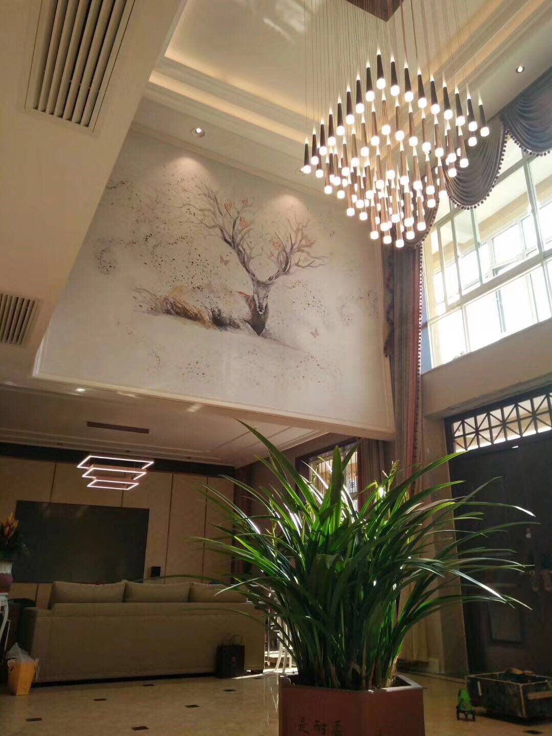 Ресторан люстра 新特丽北欧餐厅吊灯简约现代客厅轻奢灯饰装饰灯具单头吧台灯 New Terri