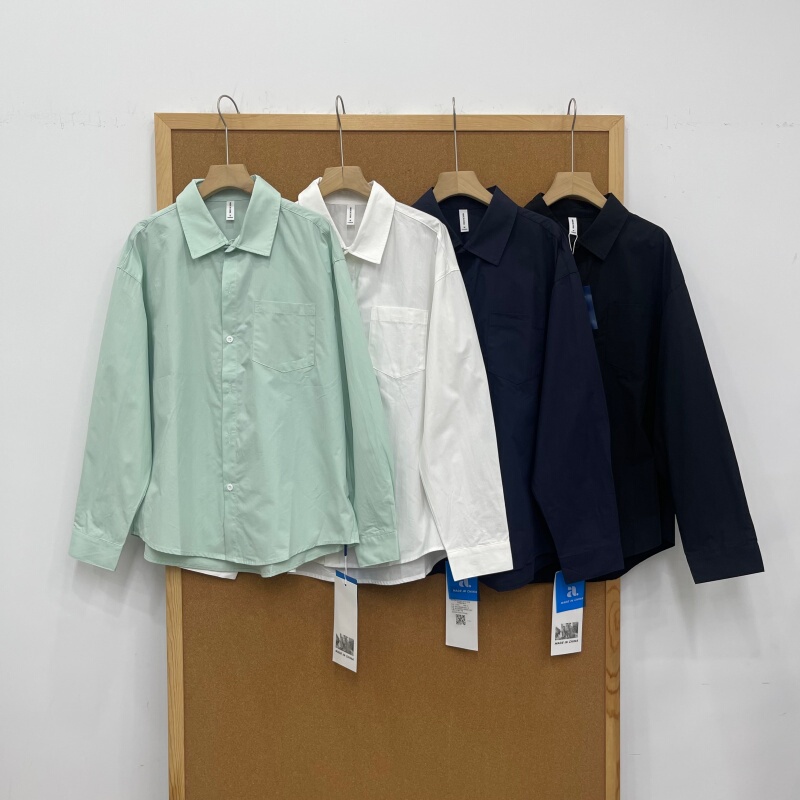 Good Quality Autumn Loose-Fitting Simple Long-Sleeved Shirt for Men and Women Cs001 Good Quality Autumn Loose-Fitting Simple Long-Sleeved Shirt for Men and Women Cs001