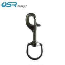 Diving accessories 316 stainless steel single hook flat button to prevent hook line SS316 bolt snap ho