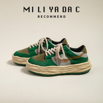 Elegant and out of date ~ Korean version of 2022 spring and autumn street leather dissolved shoes women ins tide sports leisure retro shoes