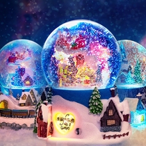 Snow Crystal Ball Carousel Music Box Music Box Send Girlfriend Childrens Sky City Birthday Gift