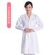 Trắng Big Coat Doctor mặc chất lượng cao dài tay mùa hè váy eo-hàn quần áo tập luyện quần áo thực nghiệm quần áo của bác sĩ