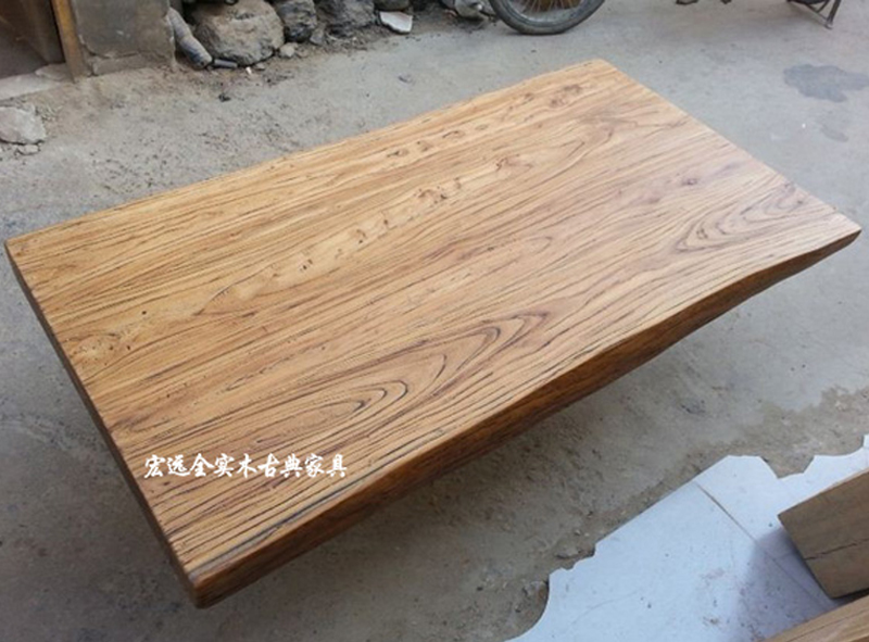 Bar ván gỗ rắn Máy tính để bàn tùy chỉnh Elm đồ nội thất cổ đồ gỗ tùy chỉnh mặt bàn gỗ rắn đơn giản hiện đại Bắc Kinh - Bàn / Bàn bàn ghế gỗ tân cổ điển	