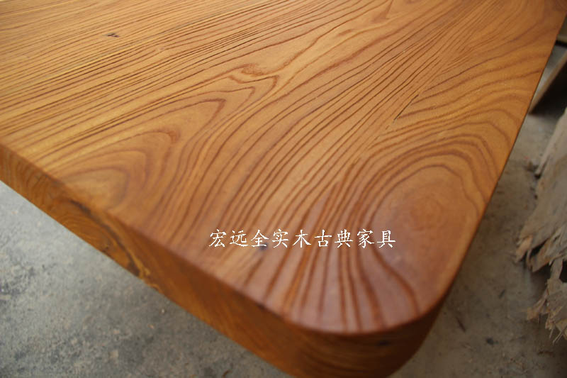 Bar ván gỗ rắn Máy tính để bàn tùy chỉnh Elm đồ nội thất cổ đồ gỗ tùy chỉnh mặt bàn gỗ rắn đơn giản hiện đại Bắc Kinh - Bàn / Bàn bàn ghế gỗ tân cổ điển	