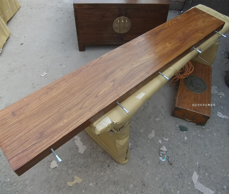 Bar ván gỗ rắn Máy tính để bàn tùy chỉnh Elm đồ nội thất cổ đồ gỗ tùy chỉnh mặt bàn gỗ rắn đơn giản hiện đại Bắc Kinh - Bàn / Bàn bàn ghế gỗ tân cổ điển	
