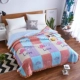 Crystal nhung trải giường chăn mền nhung dày quilted quilted một bên bông mùa đông chăn quilt cover chăn