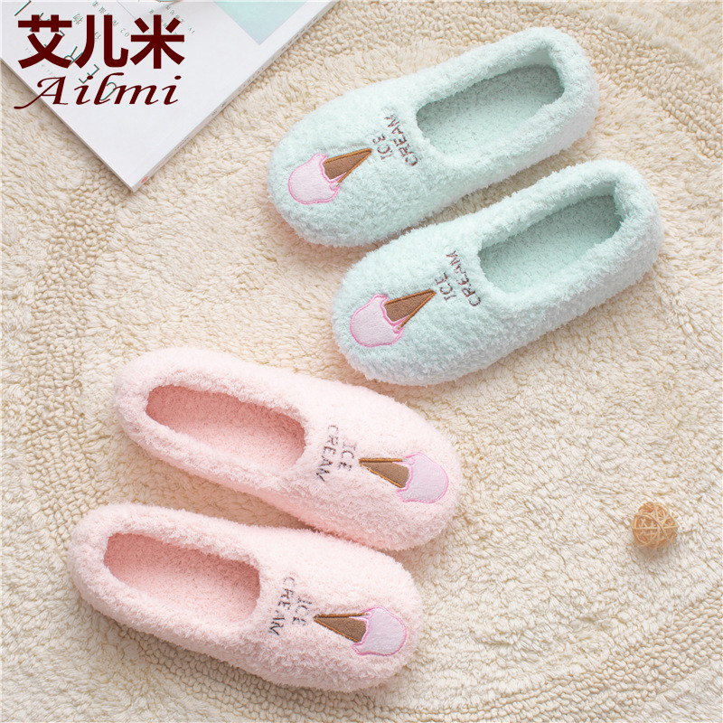 Indoor home floor shoes plus thickness anti-slip underwater anti-waterproof women adults warm moon shoes early education center socks