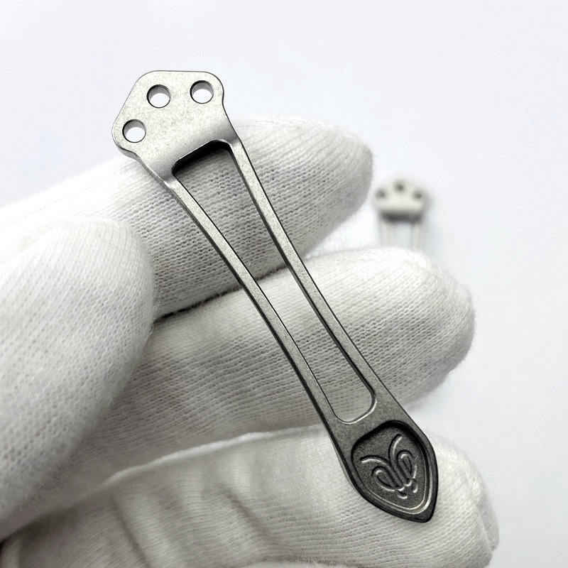 Butterfly Titanium Alloy Back Clip, One-Piece Cnc Production, Dominator 551 Back Clip, Emerson Cqc Titanium Alloy Knife Clip