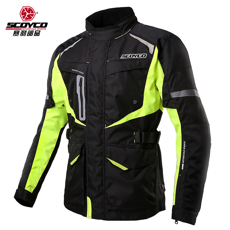 SCOYCO Racing Down Locomotive Racing Suit Winter Waterproof Anti-Fall Rally Riding locomotive suit Four Seasons JK42