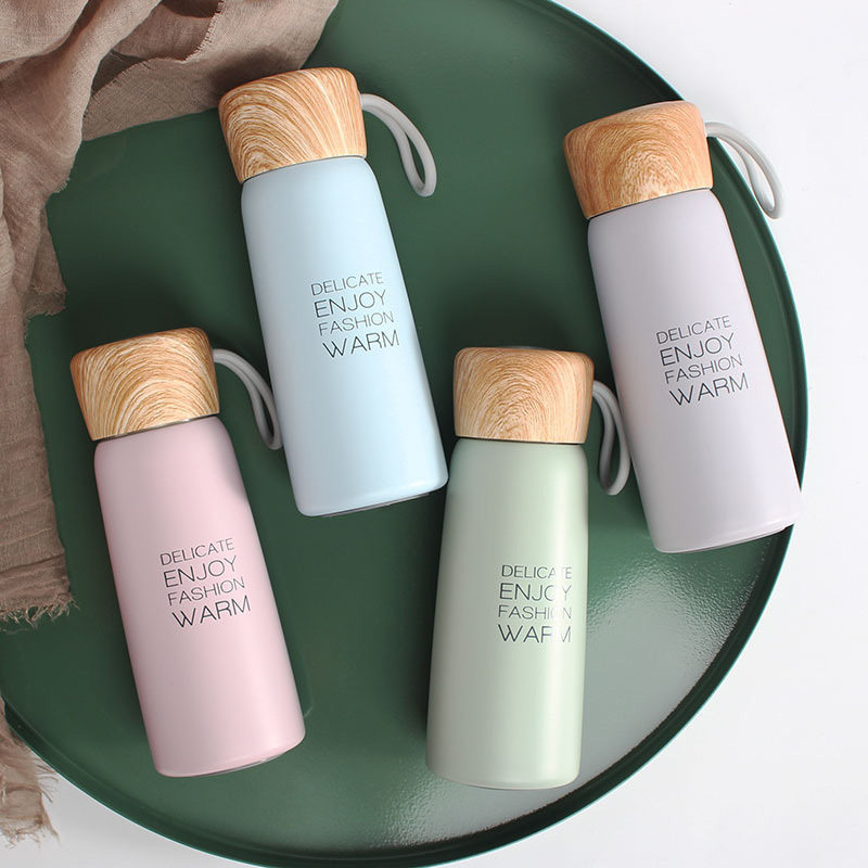 Brief vacuum insulated cup original juku couple portable water glasses male and female students Korea fresher art and art insulation bottle