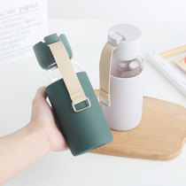 Insulated single-layer glass Simple and fresh Forest department portable water cup ins Harajuku Wind Lady student heat-resistant cup