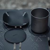 WOOKOO outdoor handmade genuine leather coasters camping supplies insulation pads coasters small items nut trays