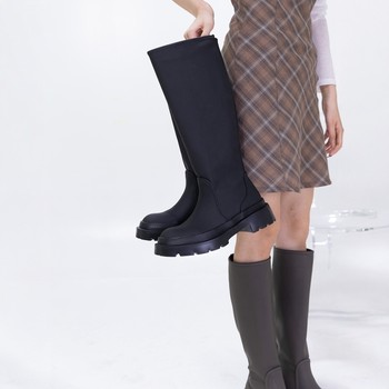 Autumn and winter military green above-the-knee spring and autumn high boots