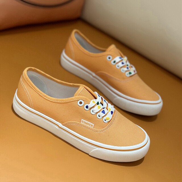 Double star low top women's shoes Hong Kong style street style shoes versatile shoes ins small loving heart gentle sweet cool simple casual canvas shoes