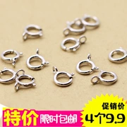 S925 sterling bạc khóa mùa xuân DIY vòng tay khóa vòng chân khóa vòng cổ khóa phổ quát kết nối khóa tôm hùm khóa đuôi khóa chính hãng - Vòng chân