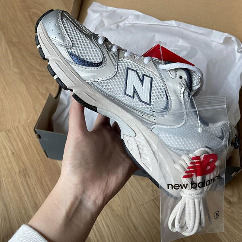 NEW BALANCE NB530 series couple men and women silver vintage old shoes  sneakers MR530KC/KA
