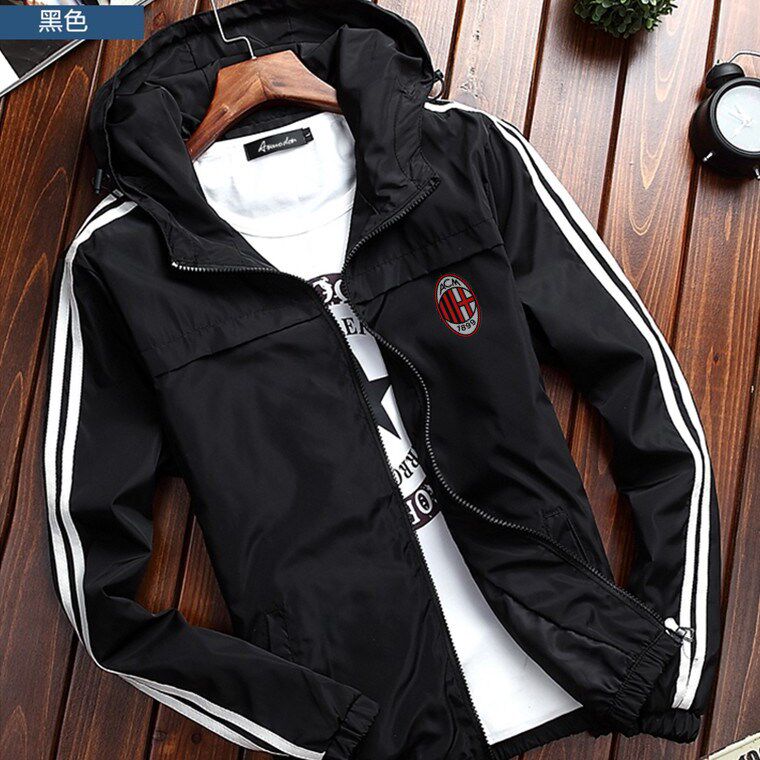 AC Milan fans around AC Milan Spring and Fall Casual Spring Spring Spring Sports Sweater jacket for men and women