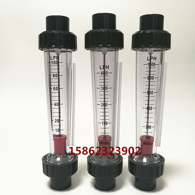 LZS-15 Plastic tube precision rotameter Flow meter PVC pipe chemical water treatment float flow meter