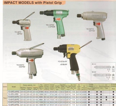 Yokota YOKOTA Pneumatic Screwdriver YD-40PZ Japan Original