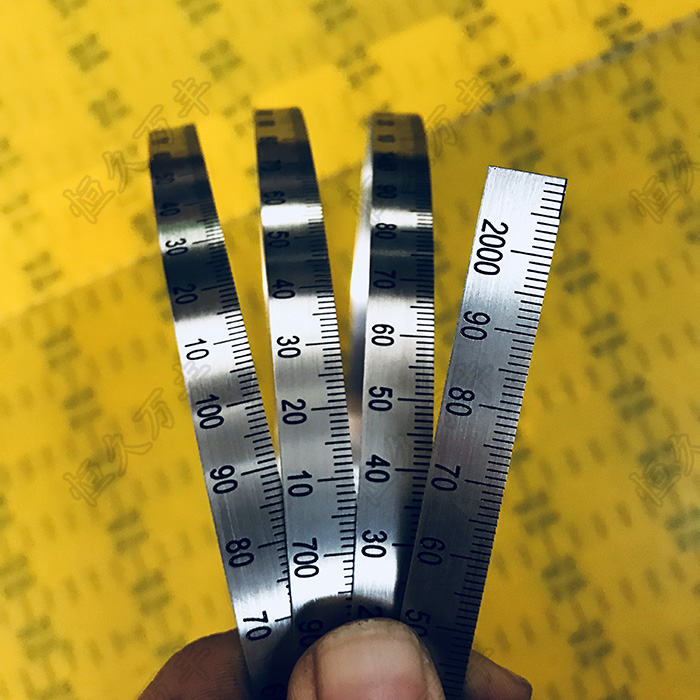2m reverse order steel ruler strip reverse stainless steel soft ruler Narrow steel ruler custom-made ruler 10x05 direct sales Hengjiu Wanfeng