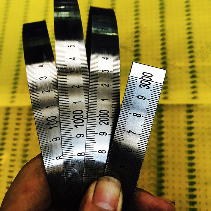 3m steel ruler strip Stainless steel soft ruler soft ruler Mechanical matching steel plate cutting ruler 19x05 direct sales Hengjiu Wanfeng