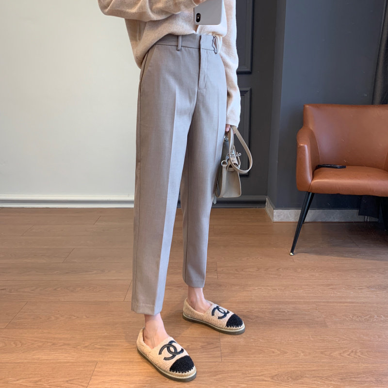 No wrinkle and good shape of dry manifestation of the refined retro - good combination with 9 minute casual pants autumn and winter new lady